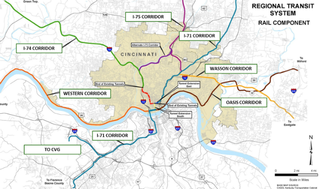 Cincinnati Light Rail Map